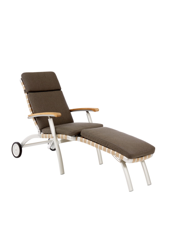 Cushion for United States Deck Chair with Long Footrest Chestnut