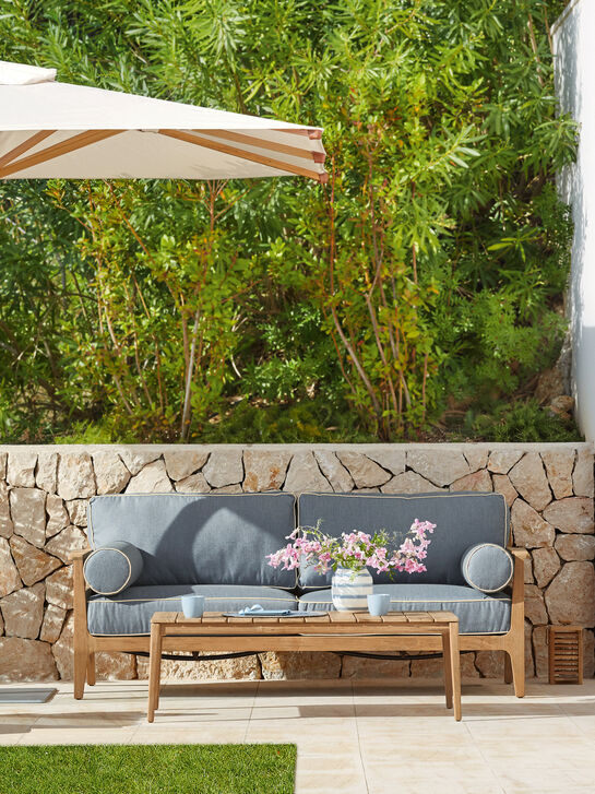 Newhaven Sofa incl. cushions Indigo/seams Linum