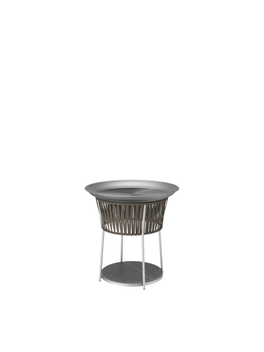 Temper Side Table Ceramic Brown