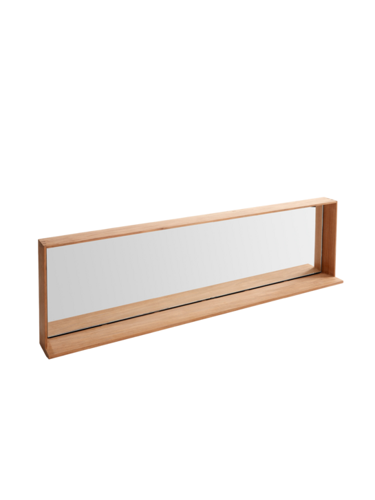 Fascino Mirror with teak frame, horizontal