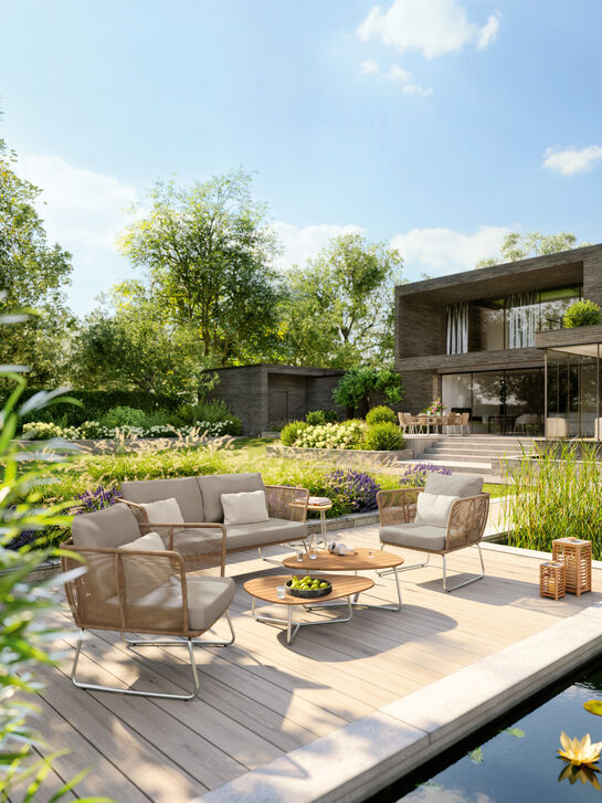 Amari Lounge Table Set Teak