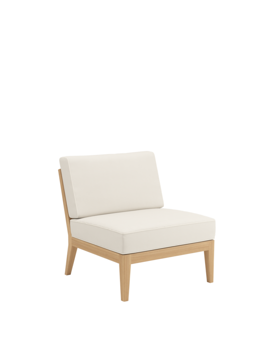 Valencia Lounge Middle Element incl. cushions Linum/seams Pearl