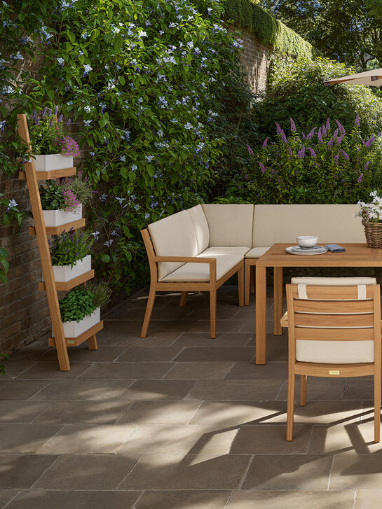 Valencia Bench Element with armrest right 120