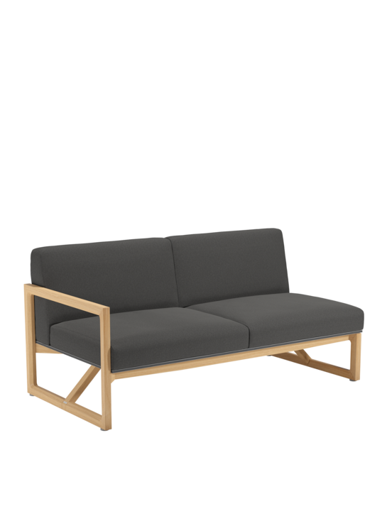 Trey Lounge Sofa with armrest right incl. cushions Anthracite