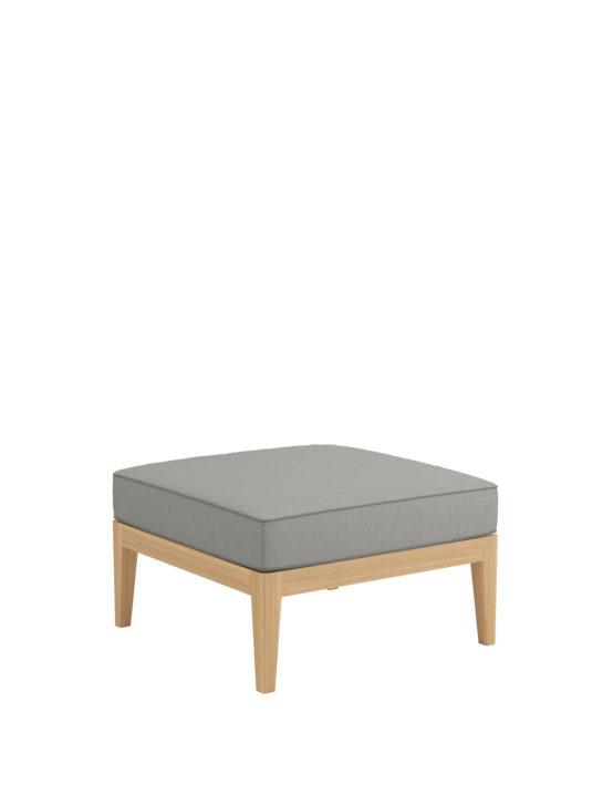 Valencia Lounge Footstool incl. cushion Stone/seams Taupe