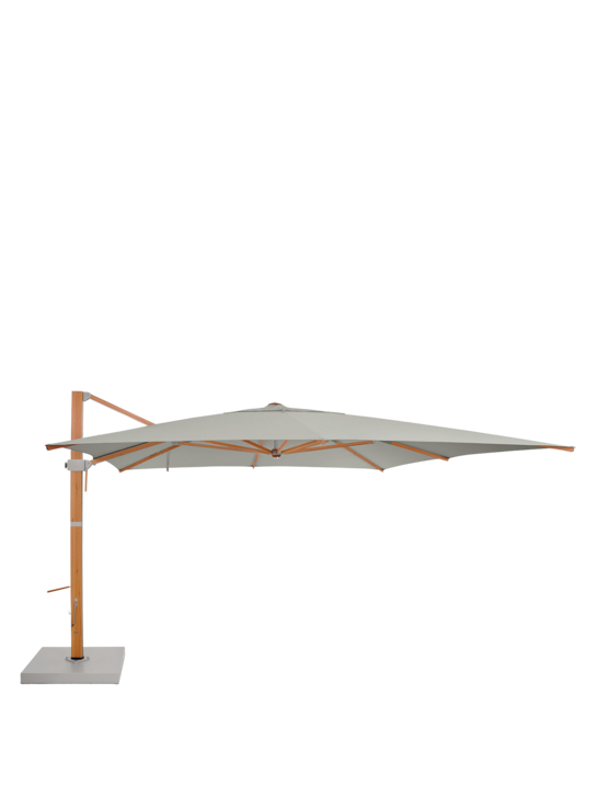 Positano Parasol 350 x 350 cm square, Silver Grey